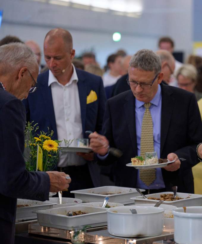 Festbuffet i Vandrehallen ved Sal A