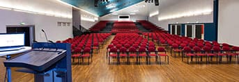 Sal A med plads til op til 900 mødedeltagere - Roskilde Kongrescenter