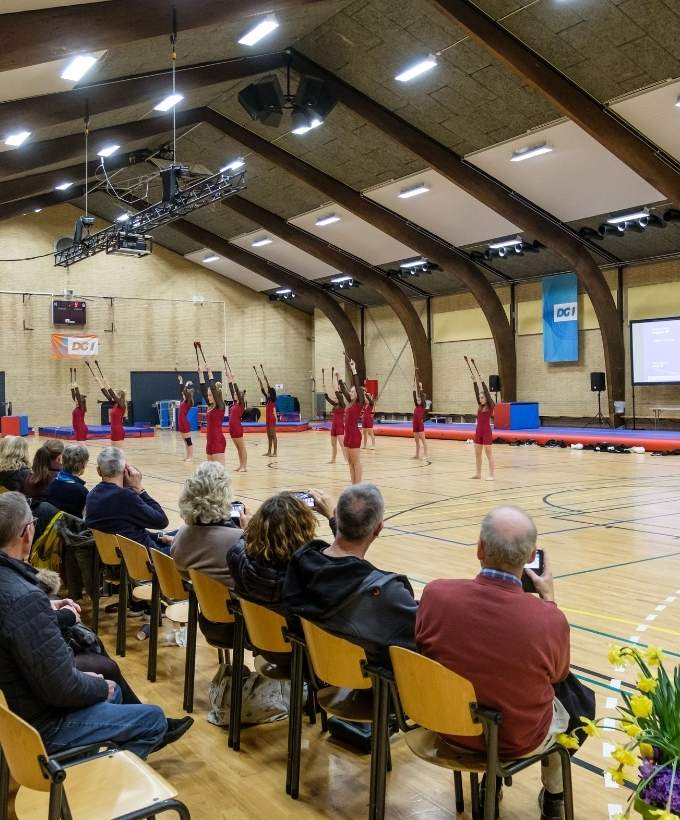 Hal B, gymnastikopvisning, DGI