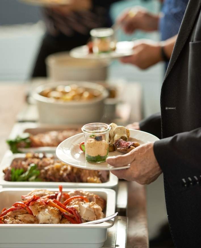 Frokostbuffet i  Roskilde Kongres- og Idrætscenter